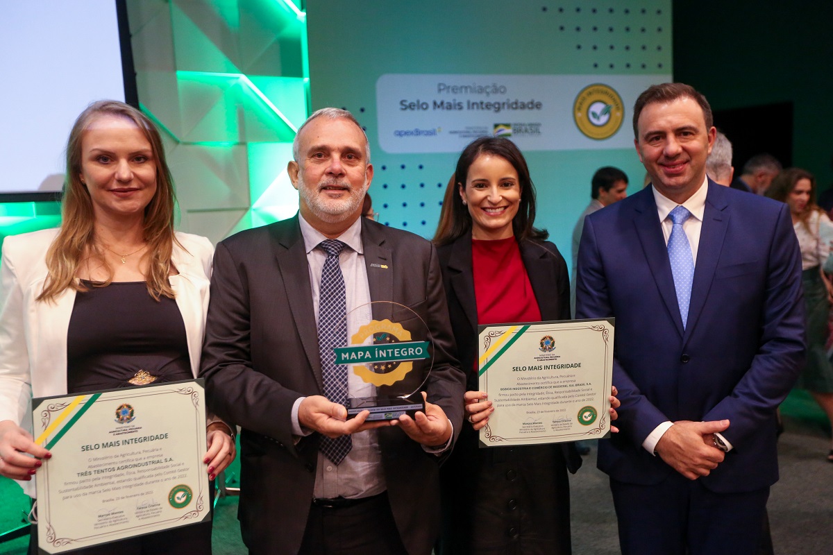 APROBIO recebe reconhecimento do MAPA por ser uma das associações com mais empresas premiadas com o Selo Mais Integridade 2021/2022