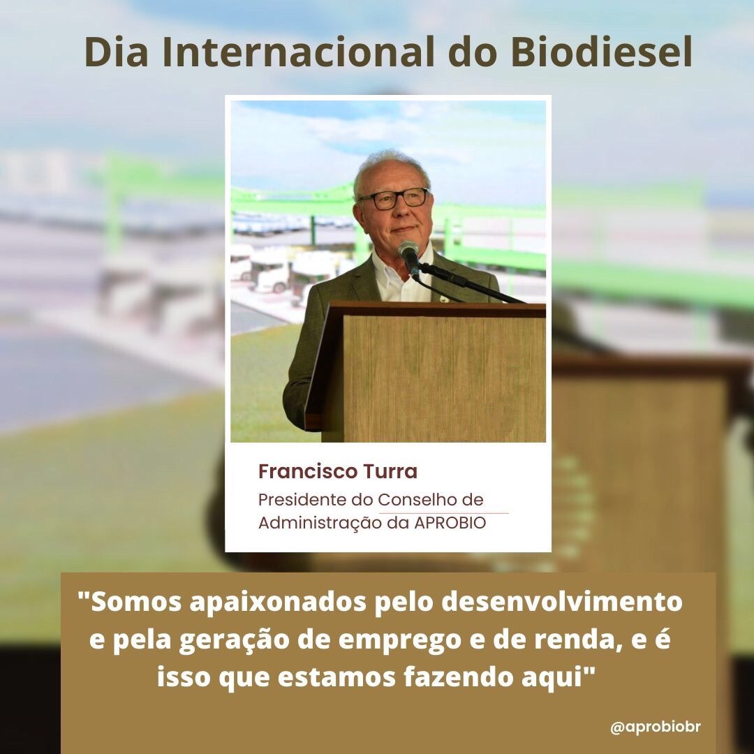 Dia Internacional do Biodiesel: energia limpa pronta, com qualidade para uma transição imediata