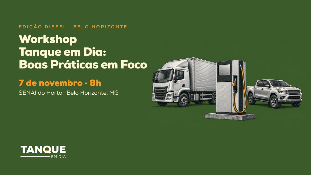 Belo Horizonte recebe o Workshop Tanque em Dia, edição diesel, em 7 de novembro
